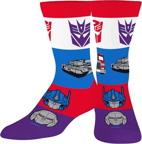 Cool Socks for Kids, Retro Cartoons Styles, Fun Graphic Prints, Youth Sizes, Assorted in Saudi Arabia