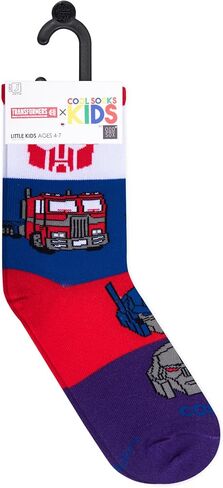 Cool Socks for Kids, Retro Cartoons Styles, Fun Graphic Prints, Youth Sizes, Assorted in Saudi Arabia