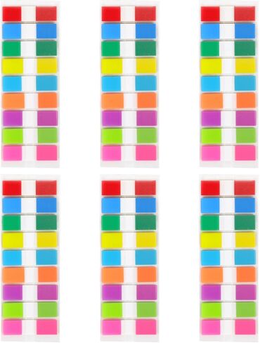 علامات تبويب علامات الصفحة - 6 علامات تبويب ملاحظات لاصقة، علامات تبويب الكتب، ملاحظات لاصقة للكتاب، علامات تبويب الفهرس اللاصقة، علامات تبويب لاصقة للكتب التوضيحية، ملصق علامات علامات الصفحة لتصنيف علامات الصفحة in Kuwait