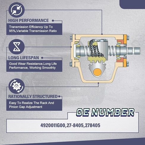 27-8405 Complete Power Steering Gear Box Gearbox Assembly Fit for Nissan D21 1986,1987, 1988, 1989, 1990, 1991, 1992, 1993, 1994, Pickup 1992-1999 RWD,OE# 4920011G00 in Saudi Arabia