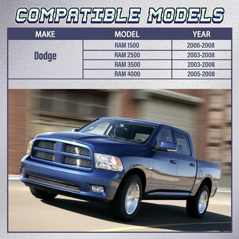27-7616 Complete Power Steering Gear Box Gearbox Assembly Fit for Dodge Ram 1500 2006-2008 | Ram 2500/3500 2003-2008 | Ram 4000 2005-2008, L6 5.9L/L6 6.7L 4WD, Replace# 52106835AC, 52106835AE in Saudi Arabia