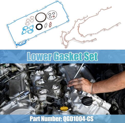 X AUTOHAUX CS5975A CS9284 مجموعة حشيات المحرك السفلية مجموعة حشيات الرأس غطاء لتشيفي لجي إم سي لإيسوزو لساب 4.8L 5.7L 6.0L 6.2L in Saudi Arabia