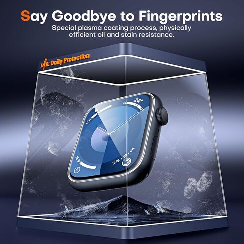 عبوتان من حافظة LϟK لساعة Apple 40 مم SE/Series 6/5/4 واقي شاشة مدمج من الزجاج المقوى، غطاء كامل واقٍ صلب من البولي كربونات لساعة iWatch 40 مم - شفاف in Kuwait