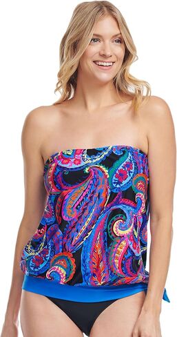 ملابس سباحة نسائية من Mazu Blouson Tankini Tops ملابس سباحة فضفاضة تناسب ملابس السباحة فقط in Saudi Arabia