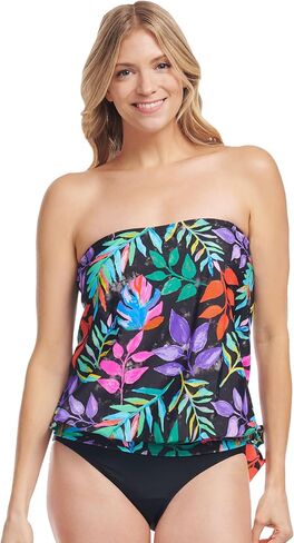 ملابس سباحة نسائية من Mazu Blouson Tankini Tops ملابس سباحة فضفاضة تناسب ملابس السباحة فقط in Saudi Arabia