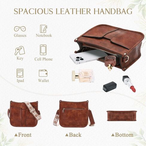 Chase Chic Crossbody Bags for Women, Vegan Leather Hobo Handbags Trendy Ladies Shoulder Bag Purse with 2 Adjustable Straps in Saudi Arabia
