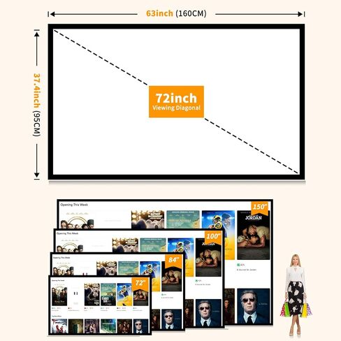 تاوتيك شاشة عرض فيلم 4K (300 سم) in Saudi Arabia