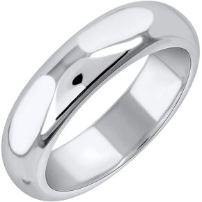 FINEROCK 950 Platinum 6mm Plain Wedding Band (Ring Size 9.25)