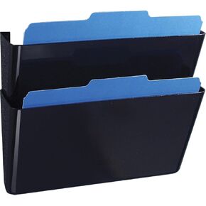 Officemate International Corp. 21405 Wall File, 13-Inch x4-1/8-Inch x11-Inch , Letter, 2/BX, Black