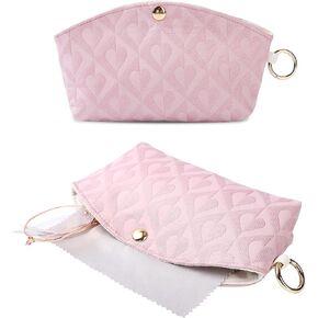 Soft Eyeglass Cases for Women Men Sunglasses Case with Clip Glasses Holder With Cleaning Cloth