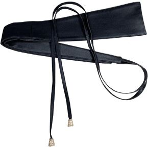 Woman Belt Strap Wide Waist Satin Obi For Dress Bowknot Self Tie Wrap Around Obi Waist Band Cinch Waist Belt