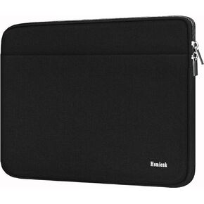 Laptop Case 17 Inch, Durable Shockproof Protective Notebook Sleeve with Accessory Pocket, Briefcase Carrying Bag Laptop Case Compatible with 17-17.3 Inch Computer, Notebook, Black