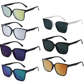 7PCS Kids Polarized Sunglasses for Boys Girls Fashion Sunglasses Age 3-9