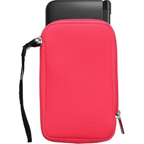 kwmobile Carrying Case Compatible with Nintendo 3DS XL - Neoprene Console Pouch with Zipper - Black