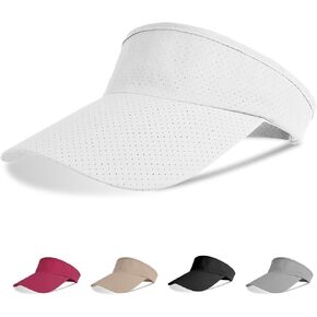 Sport Sun Visor Hats for Women Men, Adjustable Empty Top Baseball Cap Golf Tennis Visors Running Casual Folding Cap