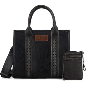 Wrangler Purse Medium Tote Bags for Women with Card Holder Wallet Satchel Top-handle Handbags
