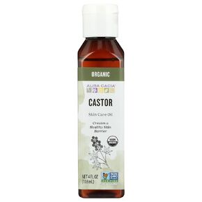 Aura Cacia Organic Skin Care Oil, Castor, 4 Fluid Ounce