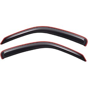 Lightronic WV192925 in-Channel Side Window Deflectors Visors Vent Rain Guards, Dark Smoke, 2-Pieces Set, Fits 1995-2004 Toyota Tacoma Regular Cab/XtraCab