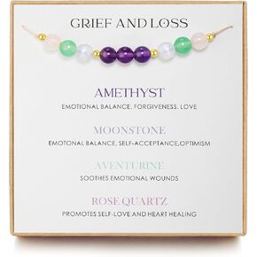 Grief & Loss Healing Bracelet, Sympathy Gifts, Emotiona Support Bracelet, Healing Bracelet for Women, Protection Gifts, Miscarriage Gifts, Spiritual Bracelet, Hope Bracelet, Memorial Gifts for loss