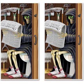 Beistle Grim Reaper Restroom Door Cover Pack of 2