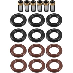 Fuel Injector Seal O Ring - Car O-Ring Rebuild Repair Kit - for Mercedes-Benz 3.5L 2005-2013 NBR Rubber Black - 6 Sets
