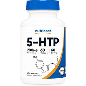 Nutricost 5-HTP 100mg, 240 Vegetarian Capsules (5-Hydroxytryptophan) - Non-GMO & Gluten Free (2 Bottles)