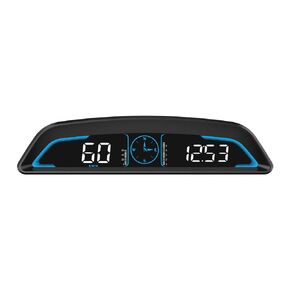 OTPerformance G3 Speedometer Heads Up Display Car HUD, GPS Compass, Decorative Atmosphere Lights, Digital Speed, Driving Time, Driving Distance, Satellite Time, Fatigue Driving Alarm, etc for All Cars