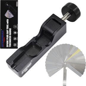 Universal Spark Plug Gap Tool with Feeler Gauge Spark Plug Gapper for rj19lm 10mm 12mm 14mm 16mm Spark Plugs, Spark Plug Gapping Adjustment Tool