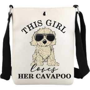 Cavapoo Gifts Cavapoo Dog Lovers Gift This Girl Lovers Her Cavapoo Crossbody Purse Bag Cavapoo Dog Owner Gift