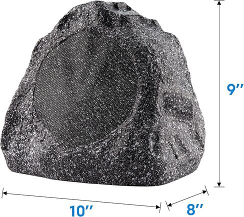 Theater Solutions 2R8G Outdoor Granite 8" Rock 2 Speaker Set for Deck Pool Spa Yard Garden in Saudi Arabia