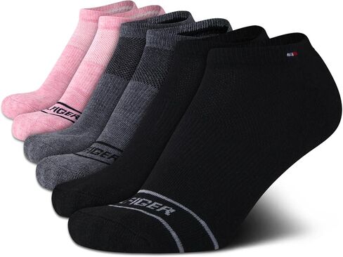 Tommy Hilfiger Women's Athletic Socks - 6 Pack Performance Cushion Low Cut Socks - Soft No Show Socks for Women (Size: 4-10) in Saudi Arabia
