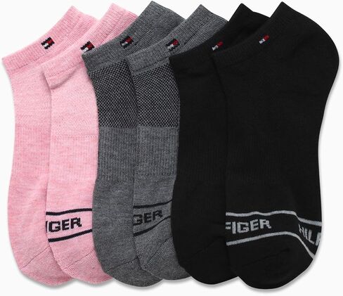 Tommy Hilfiger Women's Athletic Socks - 6 Pack Performance Cushion Low Cut Socks - Soft No Show Socks for Women (Size: 4-10) in Saudi Arabia