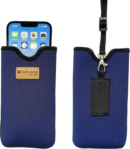 Tainada Neoprene Phone Holder Sleeve w/Belt Loop Holster (Starry Night) | For Men/Women; Water-resistant neoprene material, lightweight, w/ adjustable lanyard; Compatible with most of smartphones in Kuwait