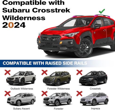 Roof Rack Cross Bars 220lbs Compatible with Toyota 4Runner 2010-2024 (with Raised Side Rails), Aluminum Lockable Roof Rails Crossbars Black Rooftop Cargo Carrier Luggage in Saudi Arabia