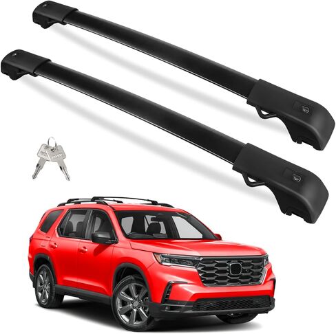 220lbs Roof Rack Cross Bars Compatible with Subaru Ascent 2019-2024 with Raised Side Rails, Heavy Duty Anti-Theft Lockble Aluminum Roof Rails Crossbars Rooftop Luggage Racks Carrier in Saudi Arabia