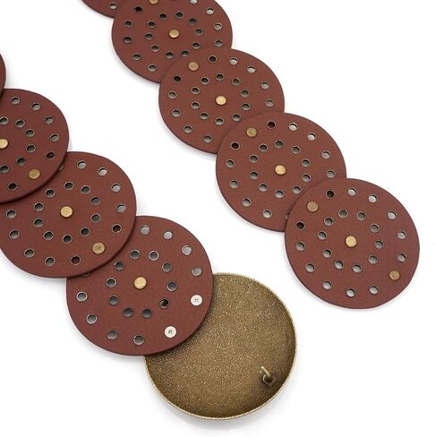Wide Disc Belt for Women Boho Concho Leather Belts Vintage Western Waist Belt in Saudi Arabia