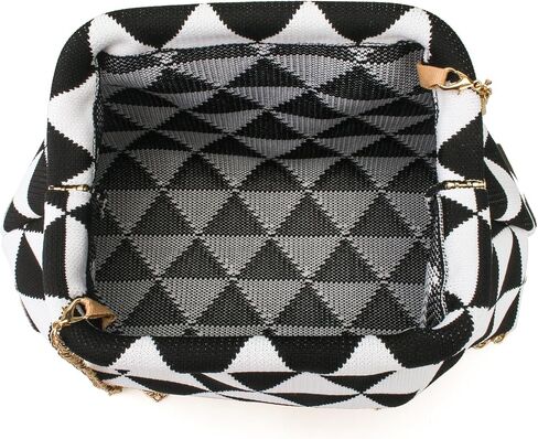 YYW Clutch Purses for Women,Woven Crochet Purse Colorblock Shoulder Bag Casual Knitted Handbag in Saudi Arabia