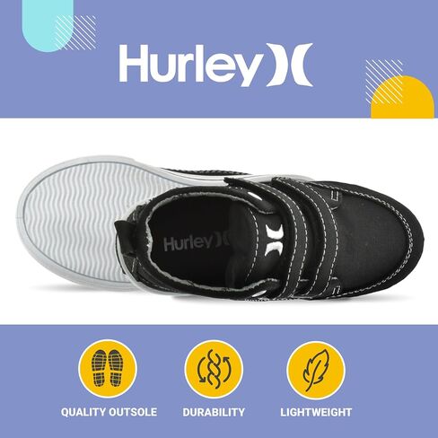 Hurley Kids Shoes for Toddlers and Little Kids, Two Strap Adjustable Closure for Easy On and Off, Stylish and Comfortable for All Day Use Perfect for Boys and Girls in Saudi Arabia