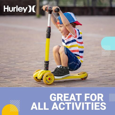 Hurley Kids Shoes for Toddlers and Little Kids, Two Strap Adjustable Closure for Easy On and Off, Stylish and Comfortable for All Day Use Perfect for Boys and Girls in Saudi Arabia