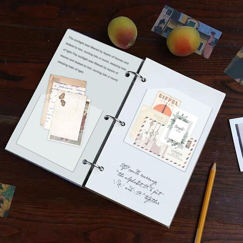 جيوب زاوية شفافة لاصقة، جيوب لاصقة مخططة مقاس 6 × 6 بوصة، جيب لاصق ذاتي اللصق لإضافة مساحة تخزين إضافية للمجلدات، المنزل، المكتب، المدرسة (12 قطعة) in Kuwait