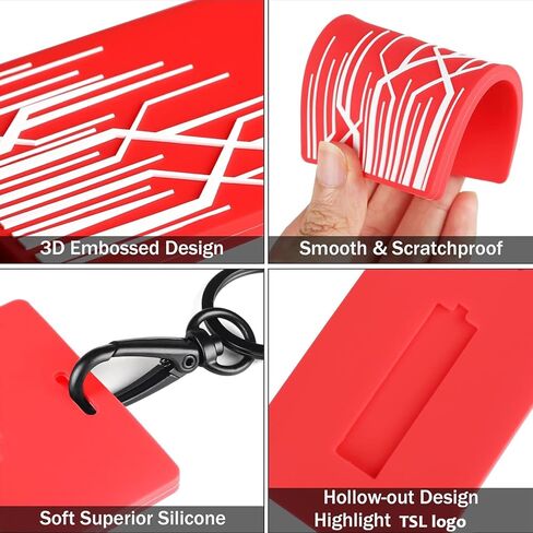 SEVEN SPARTA Key Card Holder Compatible with Tesla Model 3 Model Y Model X Model S Cybertruck Silicone Key Chain in Saudi Arabia