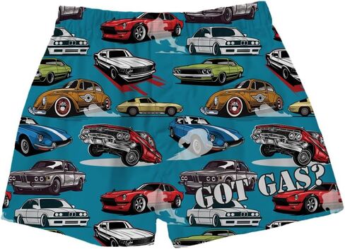 شورتات بوكسر مضحكة | شورت صالة فضفاض قابل للتنفس | شورت بيجامة حريري ناعم ومطبوع برسومات جرافيكية للرجال والنساء in Kuwait