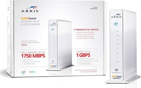 ARRIS SURFboard SBV3202 DOCSIS 3.0 Cable Modem with Voice | Xfinity in Kuwait