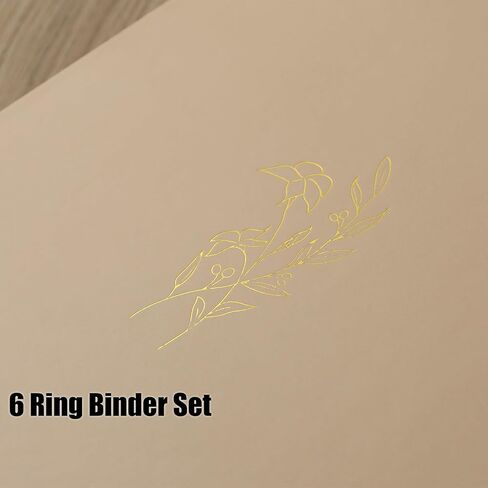 Koogel 2 Sets 6-Ring Binders, Refillable Binder 2 Colors 7"x9.3" Planner Binder for Journaling Collections with 70 Sheets Ruled Refill Paper in Saudi Arabia