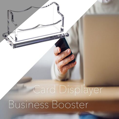 4 حزم من حاملات بطاقات العمل الأكريليك من PARTSPOWER للمكتب، حامل عرض بطاقة اسم العمل الشفاف الرأسي، ملحق مكتبي منظم بطاقة اسم العمل (عمودي، فتحة واحدة) in Kuwait