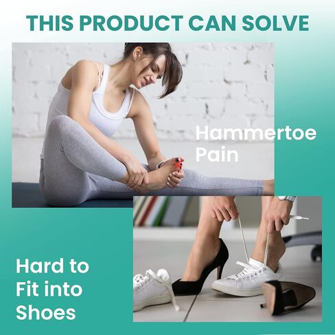Welnove Hammertoe Corrector - Toe Straightener to Curled Toes, Broken toe, Bunion Corrector for Women and Men, Small*3 Pairs in Saudi Arabia