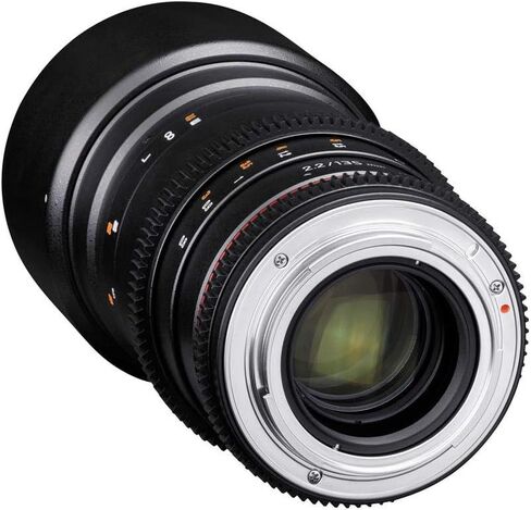 Rokinon Cine DS 135mm T2.2 ED UMC Telephoto Cine Lens for Canon EF Digital SLR Cameras Black | Cinema lens provides smooth manual focus and consistent optical performance for professional video production. in Kuwait