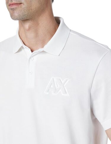 Armani Exchange Men's Regular Fit Shiney Logo Polo in Saudi Arabia