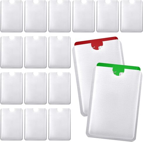 20Pcs RFID Blocking Sleeves, Colorful Anti-theft Aluminum Foil Credit Card Protector, Waterproof Anti-scanning Card Holders for Wallet for Women, Men in Saudi Arabia