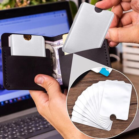 20Pcs RFID Blocking Sleeves, Colorful Anti-theft Aluminum Foil Credit Card Protector, Waterproof Anti-scanning Card Holders for Wallet for Women, Men in Saudi Arabia